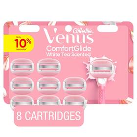 Procter & Gamble 726084900301 Venus Comfortglide White Tea Womens Razor Blades With Built-in Shave Gel Bars