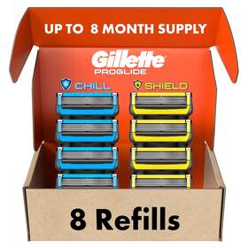 Procter & Gamble 744110283129 Gillette Mens Razor Blade Refills 4 Proglide Chill Cartridges Shiel