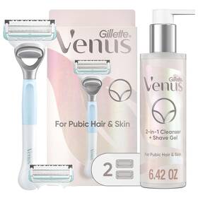 Procter & Gamble 744759806963 Gillette Venus For Pubic Hair And Skin Shaving Set Women S Razor 1 Handle 2