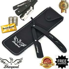 Bl-543 Professional Razors Barber Salon Straight Cut Throat Shaving Razor New Black