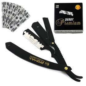 Promax 619988971501 Professional Barber Straight Edge Razor - Salon Quality Cut Throat Shavette S