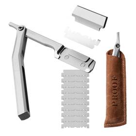 Proof 860014281129 Straight Razor For Men - Cnc Machined Aluminum Single Blade Shaving Raz