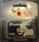 Protector Schick Refill Cartridges Blades 5ct New Sealed 012547005554