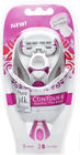 Ps21621 Pure Silk Contour Womens Razor With Blade Refills 051009216213