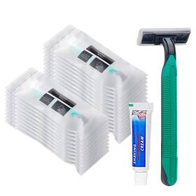 Pspikxeg 703052292750 30 Pack Travel Size Shaving Bulk Individually Wrapped Twin Blade Disposable R