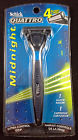 Quattro Midnight Schick Razor Cartridge Four Bladed Shave Extra Control Grip 841058037323