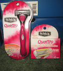 Quattro Women Schick Lot Ultra Smooth Papaya Pearl 4 Blade Razor Pack Cartridges 841058037187
