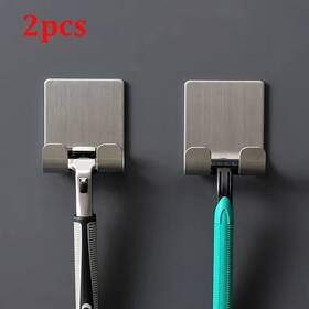 Rapidroo-shop 313096711782 2pcs Razor Holder 304 Stainless Steel Men Shaving Shaver Stand Shelf Shavi