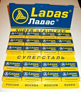Rapira 601236000671 100 Ladas Classic Russian Double Edge De Safety Razor Blades
