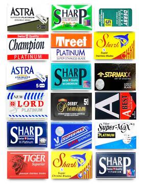 Razor Blades Club 350130651577 Astra-derby-shark-lord-treet-sharp 100 Quality Double Edge Sampl