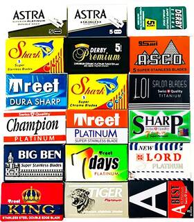 7.89999e Razor Blades Club 12 100 Quality Double Edge Sampler 18 Different Brands