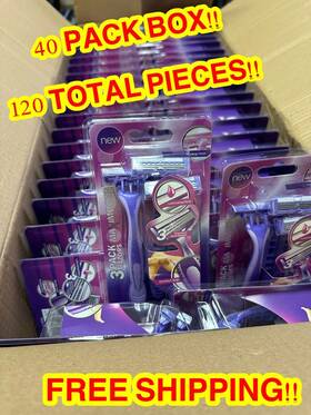 Razormax 972950810012 40 Pack Box Unisex Purple Maximooth Razors - 120 Total Pieces