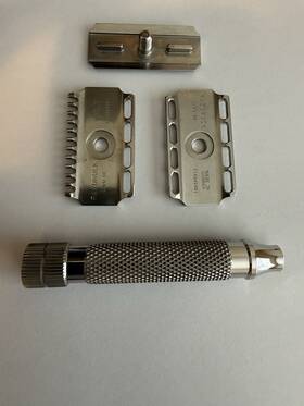 714340491 Razorock Lupo 58 And Dc Stainless Steel Double Edge Safety Razor Silver