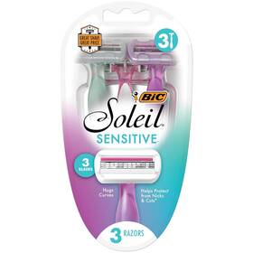 Razors 313047641618 Soleil Sensitive Womens Disposable 3 Blades With Moisture Strip For A S