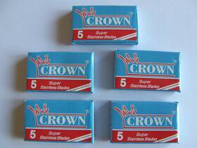 Razors 445010926972 25 Crown Super Stainless Double Edge Safety Razor Blades
