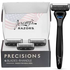 Razors 445017779786 For Men Precision 5 Blade Razor - Stainless Steel Blades Lubricating St