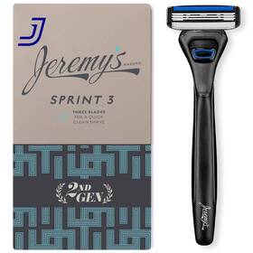 Jr-12113-fba Razors For Men Sprint 3 Blade Razor Stainless Blades Lubricating Strip Pivoting
