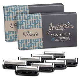 Jr-61033-fba Razors For Men - Precision 5 Razor Blade Refills 8 Cartridges Fits All 2nd Ge