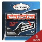24500226470 Rb-per-010 Personna Twin Pivot Plus With Lubricating Strip Blades