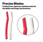 646651044 Revlon Face Defuzzers Hair Removal Tool Facial Razor Precise Blade Pack Of 2