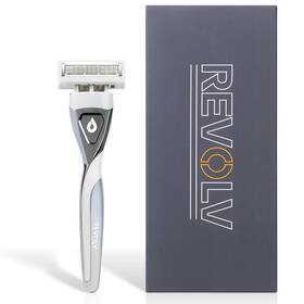 Revolv 860010078747 - Men S Razor 1 Premium Weighted Handle Dual-sided Cartridge Revolv 860010078747 - Men S Razor 1 Premium Weighted Handle Dual-sided Cartridge