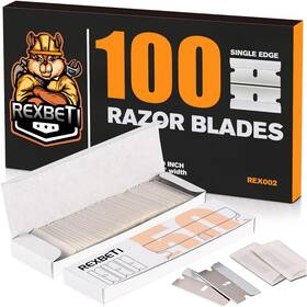 Rexbeti 445020227281 100pcs Single Edge Razor Blades Industrial For Scraper