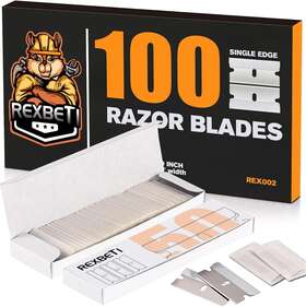 Rx-070110  Rexbeti Single Edge Industrialrazor Blades 100pcs Stickers And Old Paint Decals