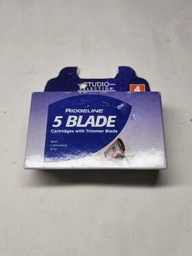 Ridgeline 024500305397 New 5 Blade Mens Cartridges W Trimmer Studio Selection 4 Razors