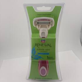 Rite Aid 011822510059 Renewal 5 Blade Razor For Women Discontinued 1 Handle 2 Cartrdges