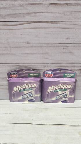 322173 Rite-aid Mystique Triple Razor Blade Cartridges Aloe And Vitamin E 4 Pack 2 New