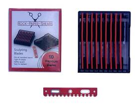 Rock Paper Shears 860001261608 Sculpting Razor Replacement Blades For Styling Hair 10 Count