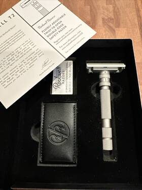 Rockwell 628235771177 T2 Dial Adjustable Stainless Steel Safety Razor