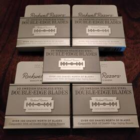 Rockwell Razors 419654960644 100 Double-edge Safety Razor Blades Swedish Stainless Steel
