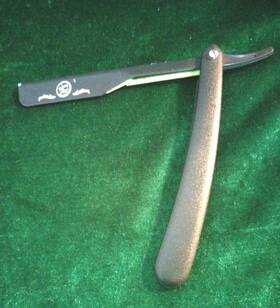 Rolda 709657400869 Barber Matte Razor Holder Black Handle Green Cartridge Pre-owned