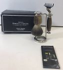 S81m357cr Edwin Jagger Shaving Set Chrome Razor Imitation Brown Handle