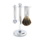 S81m89l11 Edwin Jagger Double Edge Razor And Shave Brush Set Lined