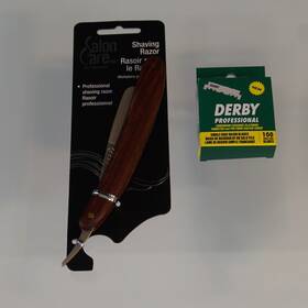 Sc0079 Salon Care Professional Shaving Razor With Box Of Blades