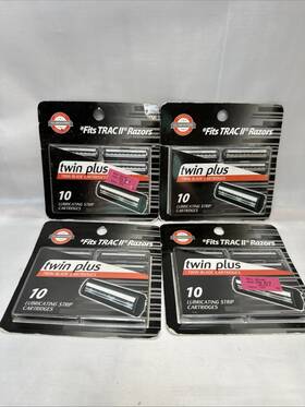 21-018-2 Save Mart 10 Twin Ii Cartridges Razor Blades For Gillette Trac X 4 Pkg 40 Total