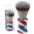 Sb-1776 Omega Hi Brush Barber Pole Shaving Shave Soft High Tech Synthetic Fibers Brush-v 024932417767