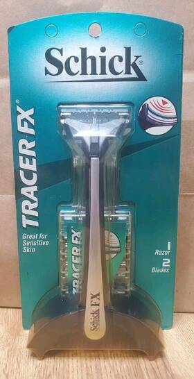 00450 Schick Tracer Fx Razor With 2 Blades New Sealed Vtg Discontinued 1998 Free Ship