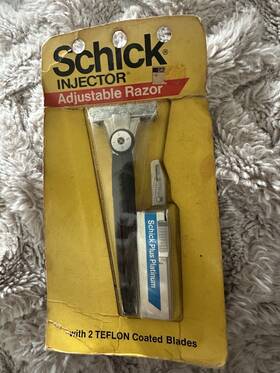 Schick 012547001846 Injector Razor Plus Teflon Coated Blades New Sealed Vintage Old Stock Z