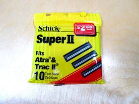 Schick 012547003536 Super Ii 10 Twin Blade Cartridges For Atra Trac