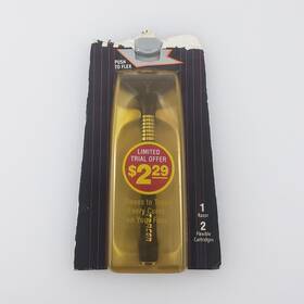 Schick 012547004014 Tracer Razor Handle W 2 Refill Cartridges Nos Sealed Vintage 1990
