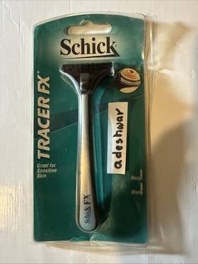 Schick 012547004595 Vintage Tracer Fx One Metal Razor Handle Refill Nos Open Box