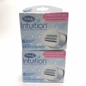 Schick 012547851809 Intuition 12 Normal To Dry All-in-one Cartridges / Razors Triple Blades