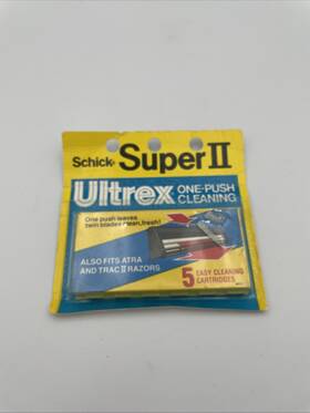 0320d46 Schick Super Ii Ultrex One Push Cleaning Cartridges 5 Ct Nos A7