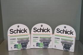 Schick 077345802897 3 Hydro Sensitive Razor Blade Refills 4 Cartridges In Each