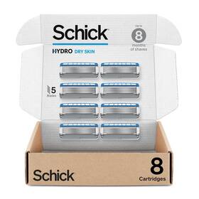10841058013065 Schick Hydro Dry Skin Razor Refills 8ct Blades Fo