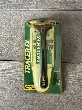29292 Schick Tracer Fx Razor Handle 2 Cartridges Travel Case Nos 2003 Discontinued