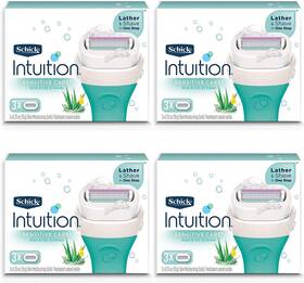 Schick 313107857812 Intuition Pure Nourishment Womens Razor Refills With Coconut Milk And Alm